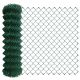 Green Plastic Coated Chain Link Fencing